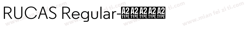 RUCAS Regular字体转换